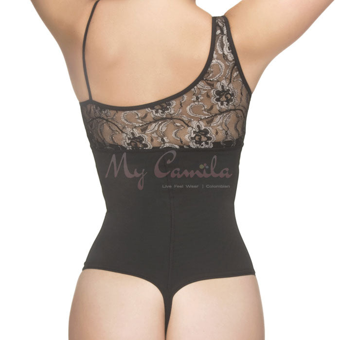 Slimming Latex Spanish Lace Thong Body Shaper – mycamila